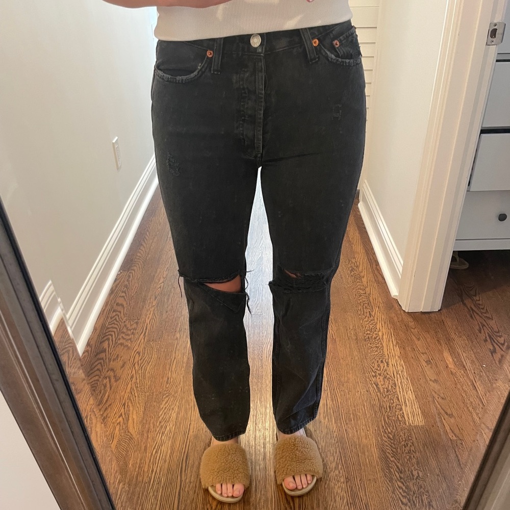 HIGH WAISTED REDONE JEANS - Size 27
